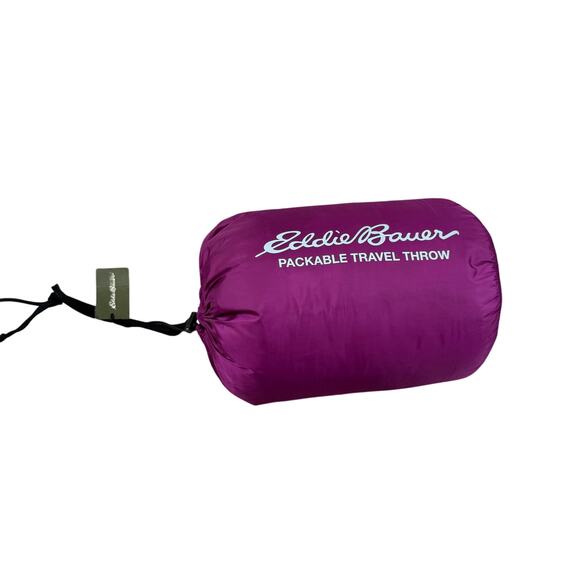 NWT Eddie Bauer Packable Travel Throw 52"x60" Blanket Compact Down Alternative - Picture 1 of 7